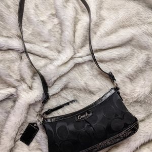 Coach Monogram Pouchette Black